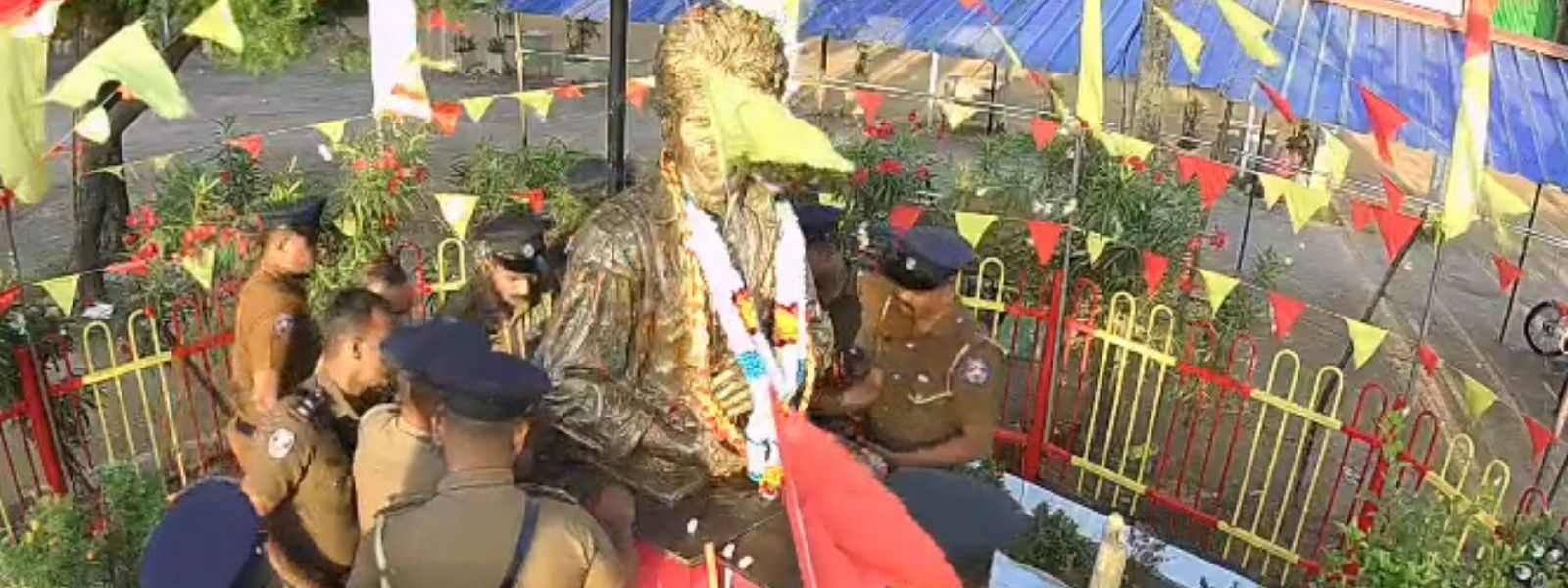 Police Remove Thileepan Statue in Nallur, Jaffna